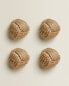 Фото #2 товара Knotted cord knob (pack of 4)