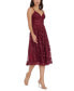 Фото #3 товара Women's Lace Overlay V-Neck Dress