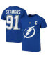 ფოტო #1 პროდუქტის Big Boys Steven Stamkos Blue Tampa Bay Lightning Player Name and Number T-shirt