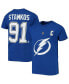 Big Boys Steven Stamkos Blue Tampa Bay Lightning Player Name and Number T-shirt