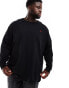 Polo Ralph Lauren Big & Tall icon logo long sleeve t-shirt in black