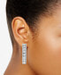 ფოტო #2 პროდუქტის Diamond Small Hoop Earrings (1 ct. t.w.) in 14k White Gold