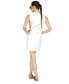 Фото #2 товара Women's Frayed-Neck Denim Sleeveless Dress
