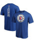 Фото #1 товара Men's Kawhi Leonard Blue LA Clippers Playmaker Name and Number T-shirt