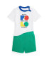 ფოტო #1 პროდუქტის Baby Boys Logo Cotton Jersey T-shirt and Mesh Shorts Set