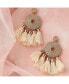 ფოტო #2 პროდუქტის Women's Gold Tassel Drop Earrings