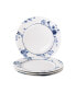 Фото #1 товара Blueprint Collectables China Rose Plates in Gift Box, Set of 4