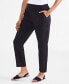 ფოტო #3 პროდუქტის Women's Mid-Rise Pull On Straight-Leg Ankle Pants, Created for Macy's