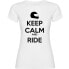 ფოტო #1 პროდუქტის KRUSKIS Keep Calm And Ride short sleeve T-shirt