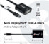 Фото #1 товара Club 3D MiniDisplayPort™ to VGA Black Active Adapter M/F - 0.228 m - Mini Displayport - VGA - Male - Female - Straight