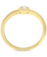 ფოტო #4 პროდუქტის Certified Diamond Bezel Ring (1/10 ct. t.w.) in 14k Gold, Created for Macy's