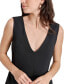 Фото #4 товара Petite V-Neck Sleeveless Top