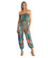 Women's Strapless Ankle Cuff Jumpsuit