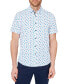 ფოტო #1 პროდუქტის Men's Slim-Fit Dot Print Button-Down Performance Shirt