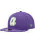 Men's Purple Atlanta Braves Lime Side Patch 59FIFTY Fitted Hat