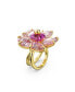 ფოტო #2 პროდუქტის Crystal Flower Pink Florere Cocktail Ring