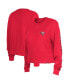 ფოტო #1 პროდუქტის Women's Red Tampa Bay Buccaneers Thermal Crop Long Sleeve T-shirt