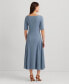 ფოტო #2 პროდუქტის Women's Stretch Cotton Midi Dress