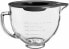 Фото #4 товара Аксессуар для кухонного комбайна KitchenAid Clear Glass Bowl with Handle / Silicone Lid 4.8 L