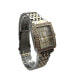 Rose Gold Square and Rhinestones Metal Band Women Watch