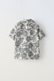 Фото #2 товара Рубашка из смесового льна с цветочным принтом ZARA
