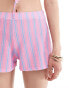 ASOS DESIGN co-ord boxer short in stripe Разноцветный, S - EU 36-38 - фото #2