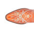 Фото #4 товара Dingo Primrose Embroidered Floral Snip Toe Cowboy Booties Womens Orange Casual B