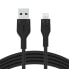 Фото #6 товара Кабель USB-A к USB C/Lightning Belkin Cbl Silicqe 2M noir 2 м черный - Компьютерная техника > Аксессуары > Разъемы и переходники