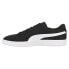 Фото #3 товара Puma Smash V2 Buck Lace Up Mens Black Sneakers Casual Shoes 36516023