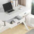 Computer Desk with Storage, Solid Wood Desk with Drawers, Modern Study Table for Home Office
