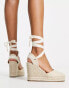 schuh Venus closed toe wedge espadrilles in natural