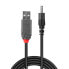 Фото #2 товара Lindy USB 2.0 Type A to 3.5mm DC Cable, 1.5m, 1.5 m, USB A, 5 V