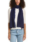 Фото #2 товара In2 By Incashmere Fringe Cashmere Wrap Women's Navy