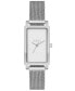 ფოტო #1 პროდუქტის Women's Hagen Quartz Three Hand Silver-Tone Stainless Steel Watch, 22mm