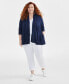 Фото #2 товара Style & Co Plus Size Open-Front Long-Sleeve Cardigan, Created for