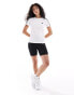 Фото #4 товара adidas Performance Essentials slim 3-stripes t-shirt in white