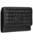 ფოტო #4 პროდუქტის Women's Basket Weave Collection RFID Secure Mini Clutch Wallet