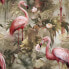 Фото #18 товара Tapete Vögel Flamingos Blätter Blumen