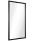Фото #2 товара Contempo Brushed Stainless Steel Rectangular Wall Mirror, 24" x 36"