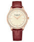 Фото #1 товара Часы Stuhrling Red Genuine Leather Watch