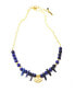 ფოტო #1 პროდუქტის Women's Ain Necklace with Blue Lapis Stones