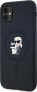 Karl Lagerfeld Karl Lagerfeld KLHMN61SCMKCRHK iPhone 11 / Xr 6.1" czarny/black hardcase Silicone Karl & Choupette MagSafe