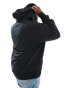 Polo Ralph Lauren Big & Tall icon logo double knit full zip hoodie in black