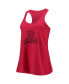 Фото #3 товара Women's Red Lehigh Valley IronPigs Charm Scoop Neck Racerback Tank Top