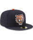 Фото #3 товара Men's Navy Detroit Tigers Cooperstown Collection Wool 59FIFTY Fitted Hat