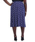 ფოტო #2 პროდუქტის Women's Printed Ity Pull-On A-Line Skirt
