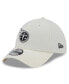 Men's Cream Tennessee Titans Chrome Collection 39THIRTY Flex Hat