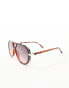 Фото #8 товара Jeepers Peepers aviator sunglasses in black/tortoiseshell