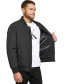 Men's Quilted Baseball Jacket with Rib-Knit Trim