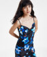 Women's Floral-Print Bias-Cut Midi Dress, Created for Macy's